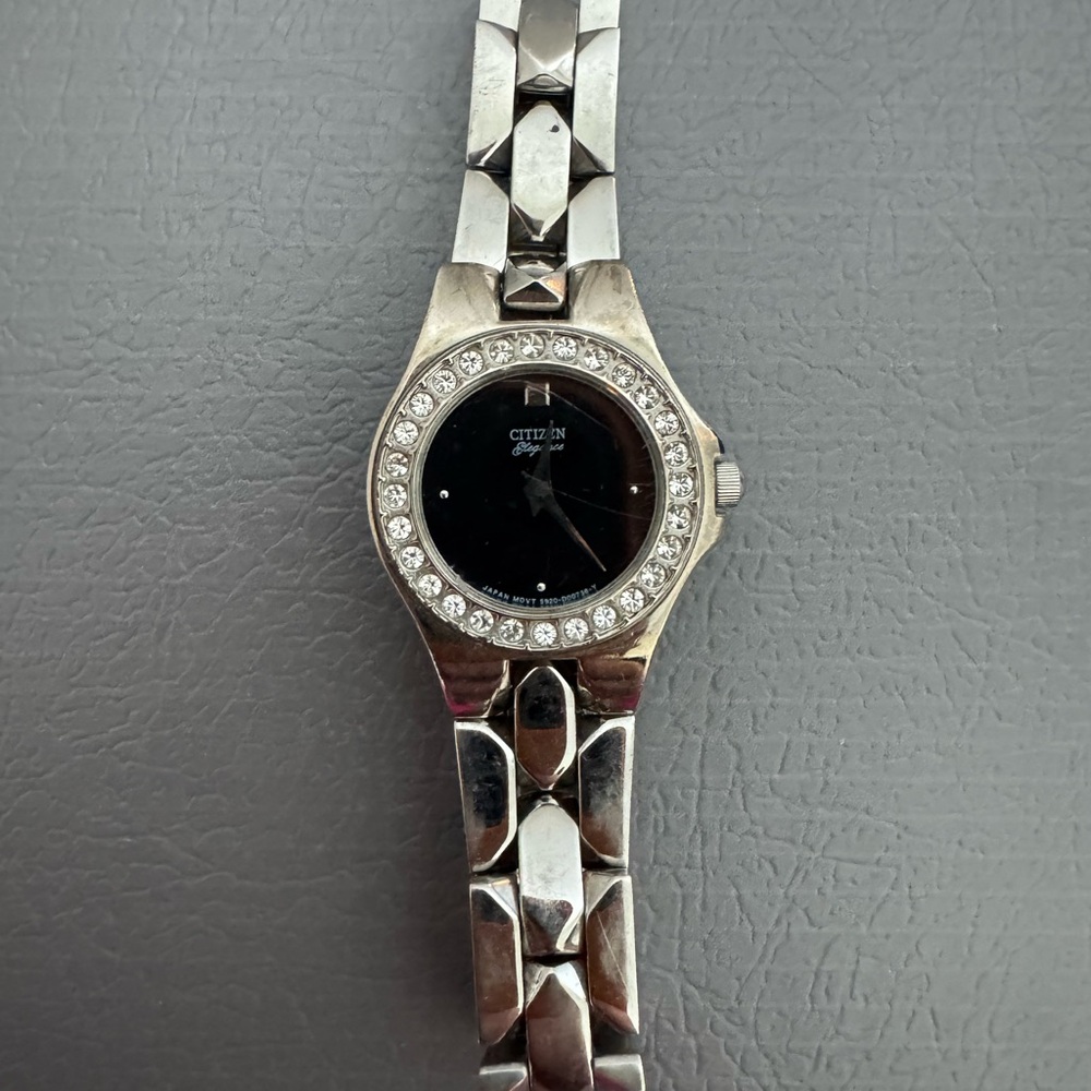 Citizen Silver and Black Women's Watch
